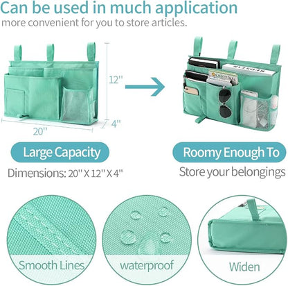 Bseash Bunk Bed Organizer, Bedside Caddy Hanging Bed Organizer Storage Bag 8 - Image 6