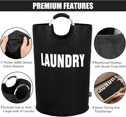 DOKEHOM 160L XX-Large Laundry Basket, Collapsible Laundry Bag, Foldable Laundry - Image 7