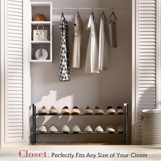 Bumusty 2 Tier Expandable Shoe Rack - Image 2
