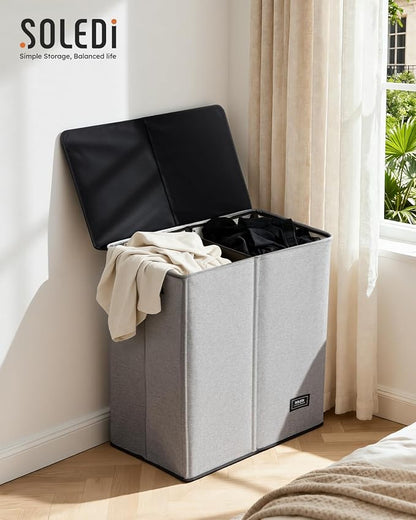 SOLEDI Large Double Laundry Hamper - Image 7
