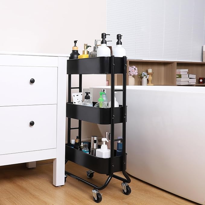 MAX Houser Slim 3-Tier Rolling Utility Cart - Image 6