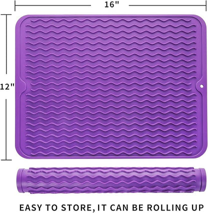 Silicone Dish Drying Mat for Multiple Usage, Easy clean, Eco-friendly, - Image 2