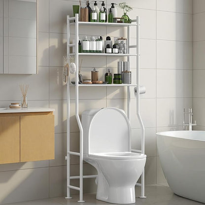 3-Tier Over The Toilet Storage Organizer, Space-Saving Bathroom Rack by AriseWork