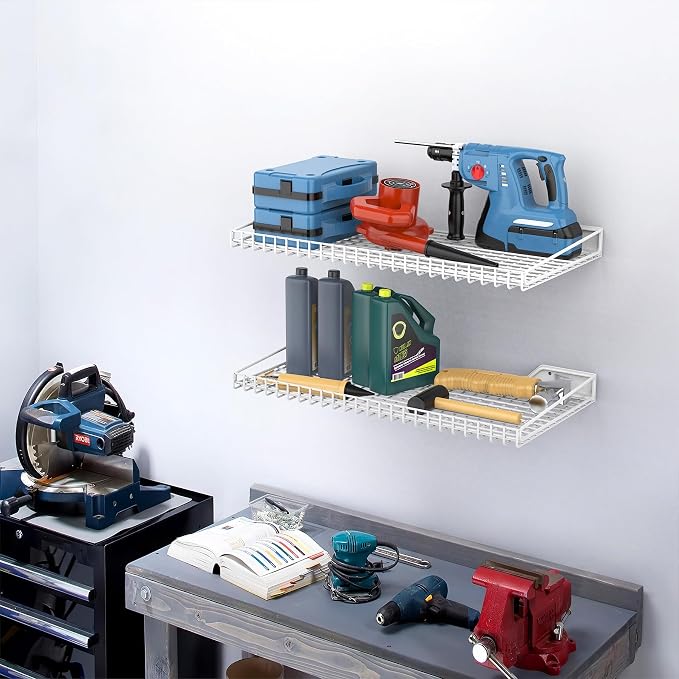 TORACK 2 Pack Wall Mounted Storage Shelves, 23.5" x 12" Wall Shelf - Image 2