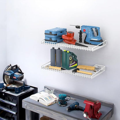 TORACK 2 Pack Wall Mounted Storage Shelves, 23.5" x 12" Wall Shelf - Image 2