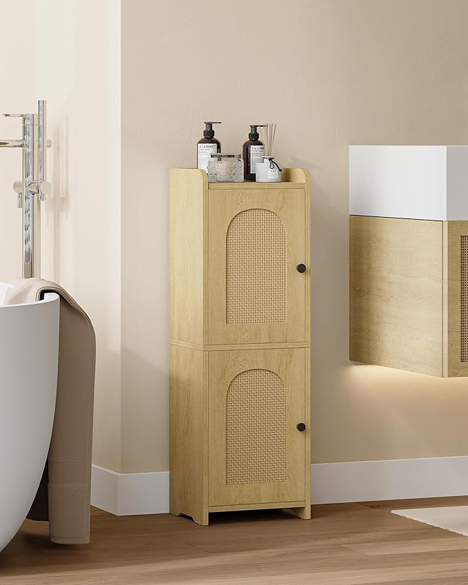 Hzuaneri Bathroom Storage Cabinet, Small Corner Floor Cabinet - Image 5