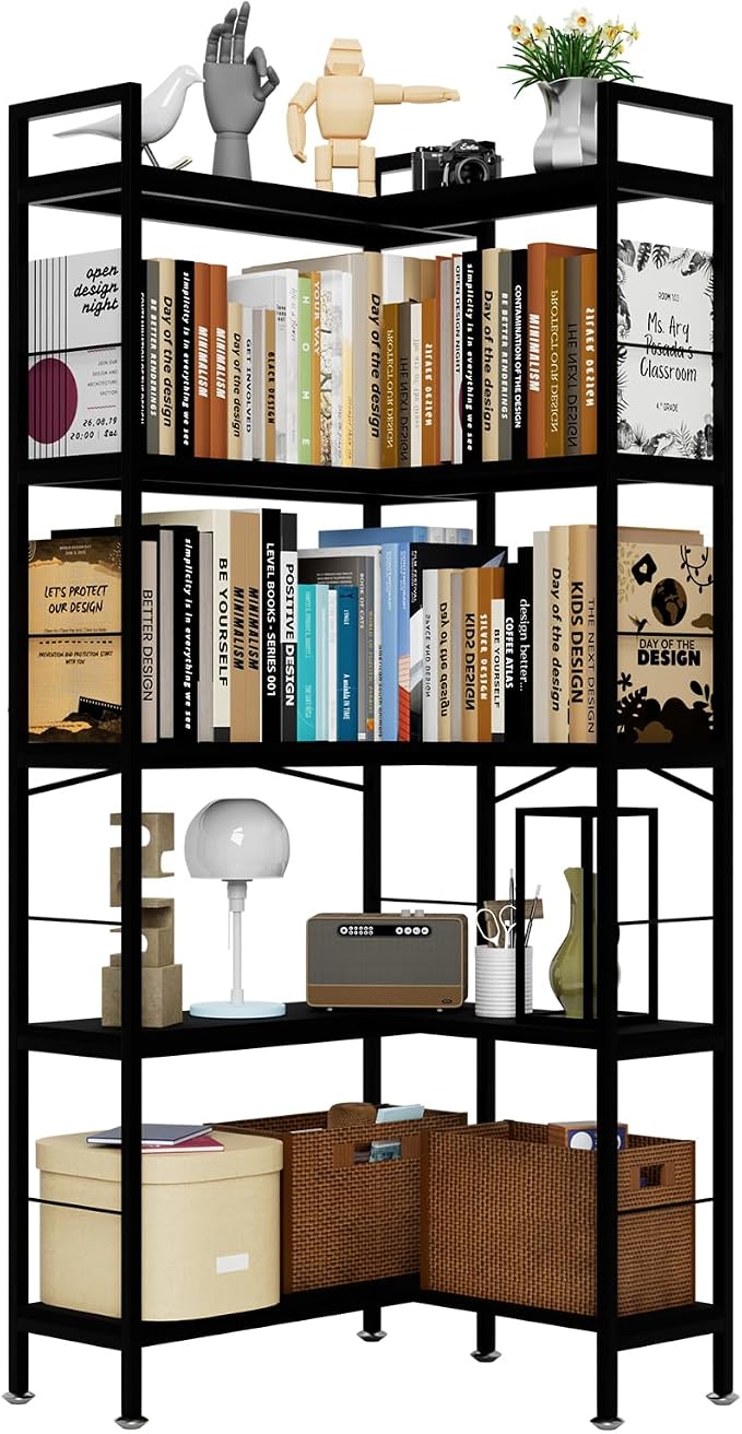 Corner Bookshelf, Living Room, Bedroom by Unknown