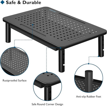 BONTEC 1 Pack Adjustable Monitor Stand Riser - Image 5