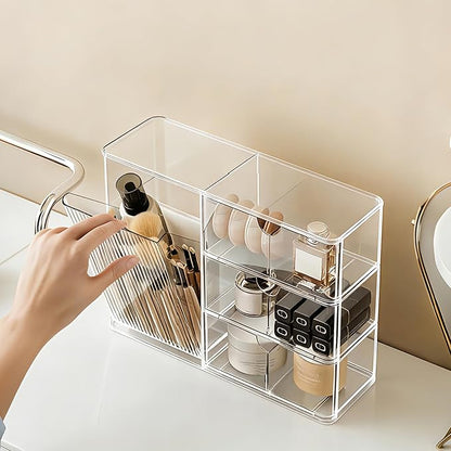 Makeup Organizer with Covered Brush Holder - Image 8