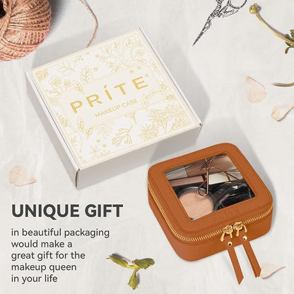Prite Small Makeup Bag for Women Portable Clear Makeup Bag Cute Mini Waterproof - Image 7