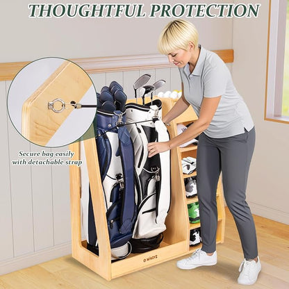 wingyz Wooden Golf Storage Organizer - Image 7