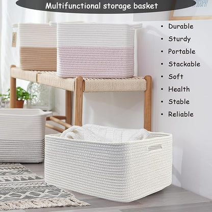 COMFY-HOMI 3 pcs Large Storage Baskets - Image 5