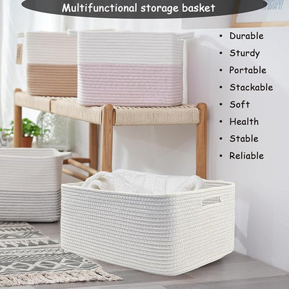 COMFY-HOMI 2 pcs Large Storage Baskets - Image 5