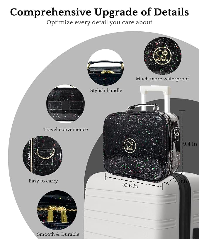 MOMIRA Travel Makeup Bag Cosmetic Bag - Image 4