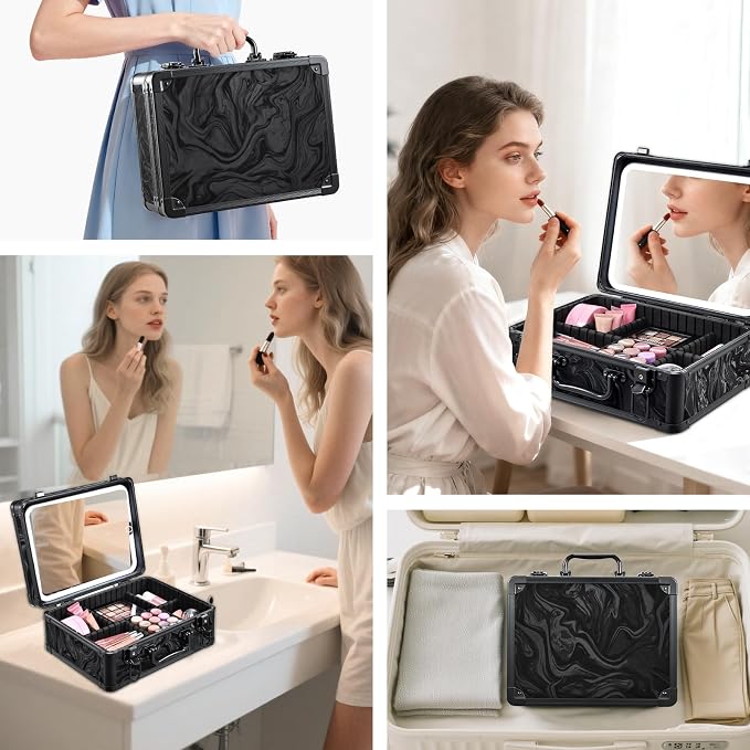 Makeup Case with LED Mirror - Image 2