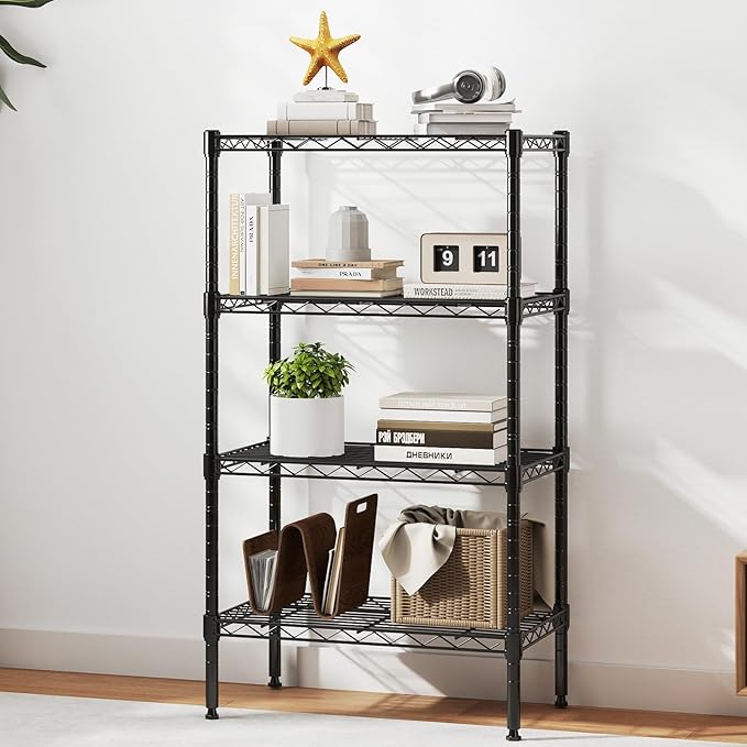 DUMOS 5-Tier Metal Storage Shelves, Heavy Duty Steel Shelving Unit Organizers - Image 2