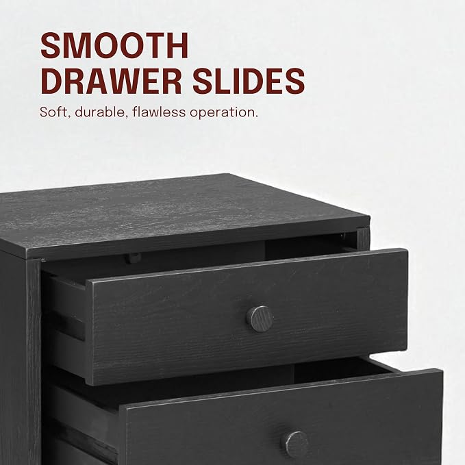 NTC Lux Nightstand with 2 Drawers, Featuring Adaptable Design, 150 lbs Load - Image 5