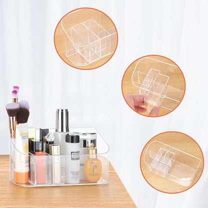 Clear Makeup Tray Holder Organizer Cosmetic Display Case, Small Makeup Organizer - Image 7