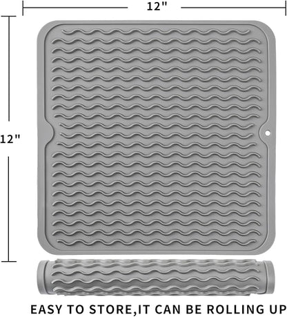 Silicone Dish Drying Mat for Multiple Usage, Easy clean, Eco-friendly, - Image 2