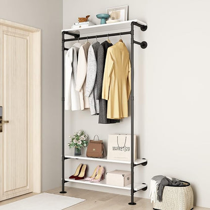 Industrial Pipe Clothing Racks by Smlttel