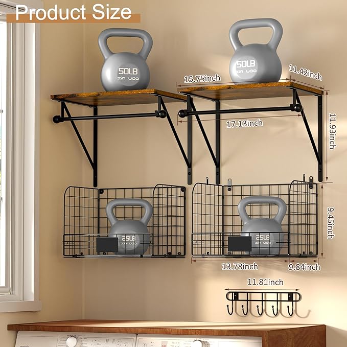 Laundry Room Shelves Wall Mounted - Image 3