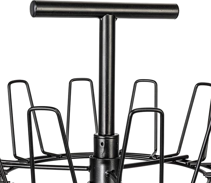 Household Essentials 4-Tier Shoe Storage Tree, Matte Black - Image 6