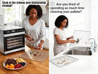 Non-Stick Silicone Dehydrator Liners: 12.5x9.8 inch Fit Cercker/DBC-07A/DBC-14A - Image 2