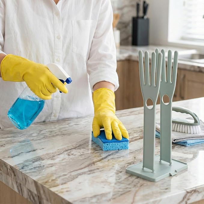 JJUNW 1 Pc Kitchen Gloves Holder, Dish Glove Holder Reusable Plastic Glove - Image 7
