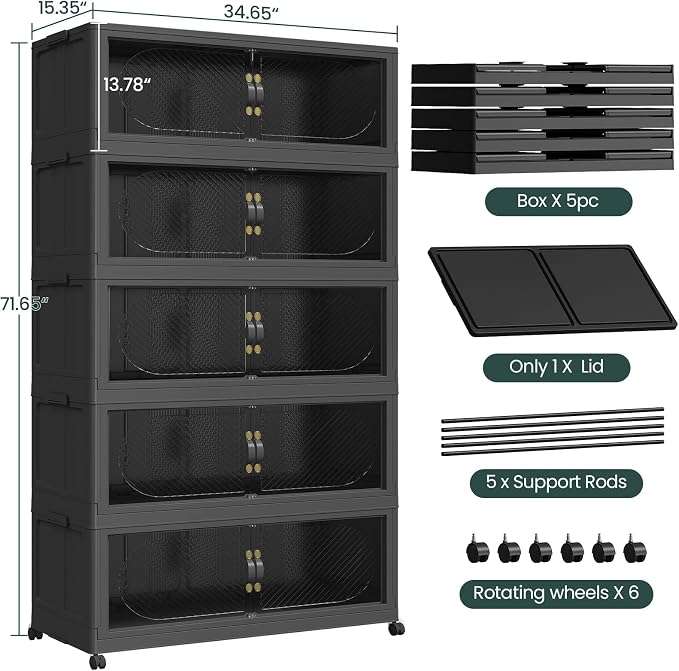1200QT Extra Large Stackable Storage Bins - Image 2