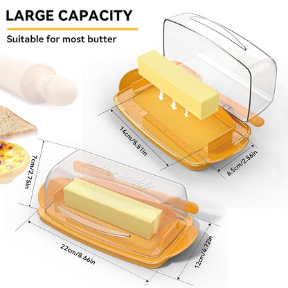 Butter Dishes with Lid for Countertop Refrigerator, Non-Slip Bottom Butter - Image 6