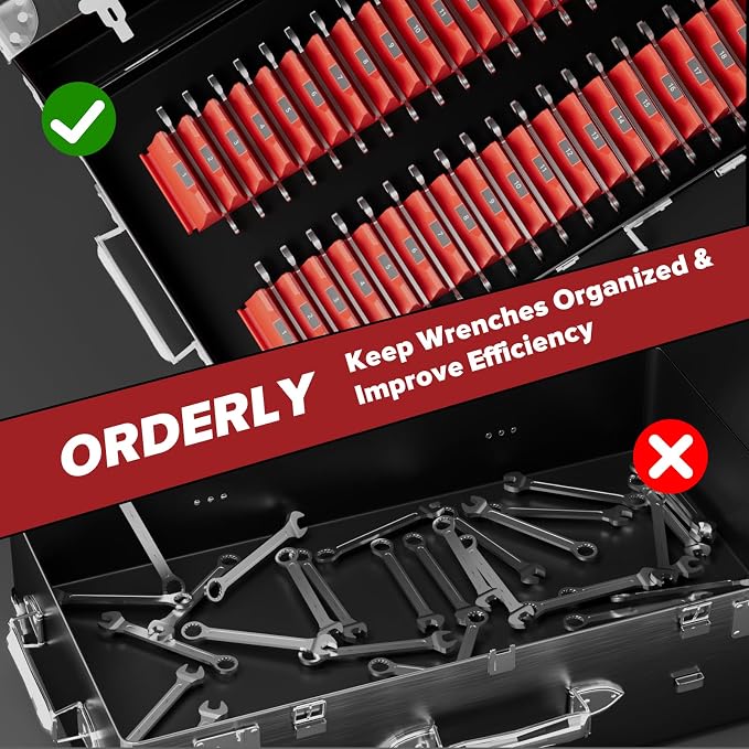 40PCS Magnetic Wrench Organizer Holder - Image 7