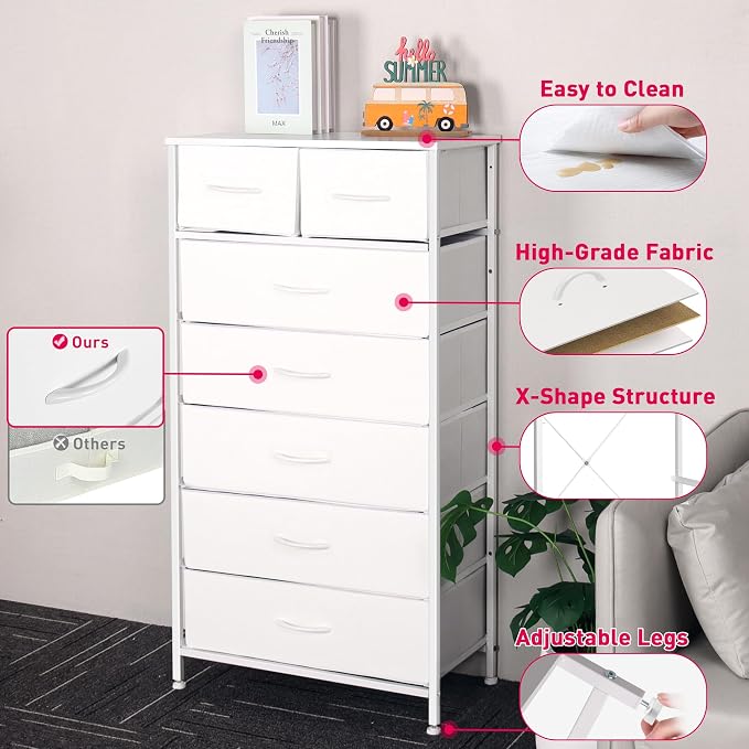 Mifuro Tall Dresser for Bedroom, Vertical Storage Organizer Tower - Image 8