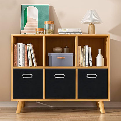 Fabric Cubby Storage Bins, Cube Organizer Bin Foldable Storage Boxes - Image 4