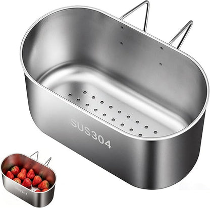 Stainless Steel Sink Drain Strainer Basket, Quick Drain Hanging Sink Strainer by LIFTATAPA