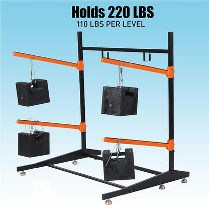 Kayak Storage Rack, Freestanding Outdoor Canoe Rack, Reinforced, and Enhanced - Image 9