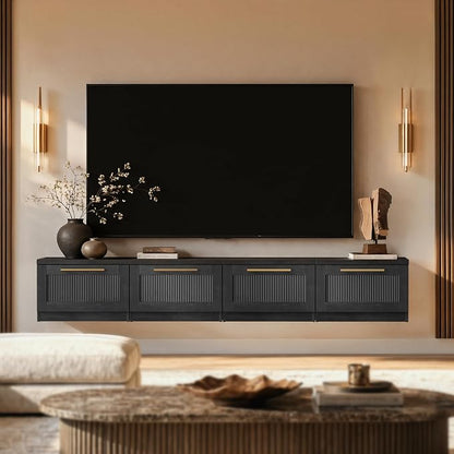 ModernMate Set of 2 Floating Nightstands, Wall Mounted Bedside Tables - Image 5