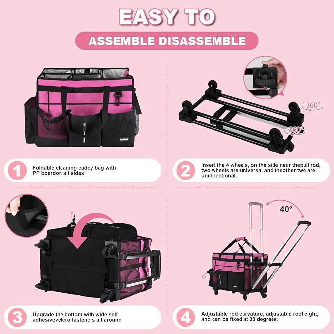 Extra-Large Rolling Cleaning Caddy - Image 5