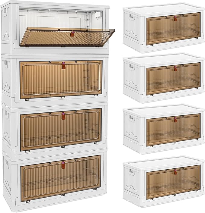 YFXCVSL 4 Tier Plastic Storage Bins - Image 2