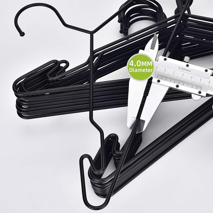 Heavy Duty Metal Hangers with Unique Hook Design Durable & Sturdy Coat Hangers - Image 4