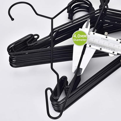 Heavy Duty Metal Hangers with Unique Hook Design Durable & Sturdy Coat Hangers - Image 4