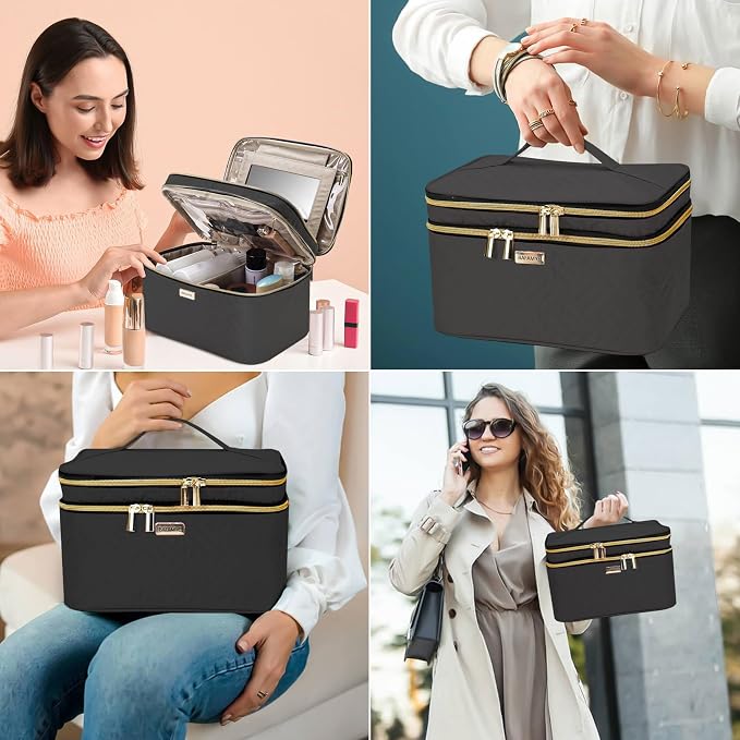 8.8L Double Layer Travel Makeup Bag - Image 6