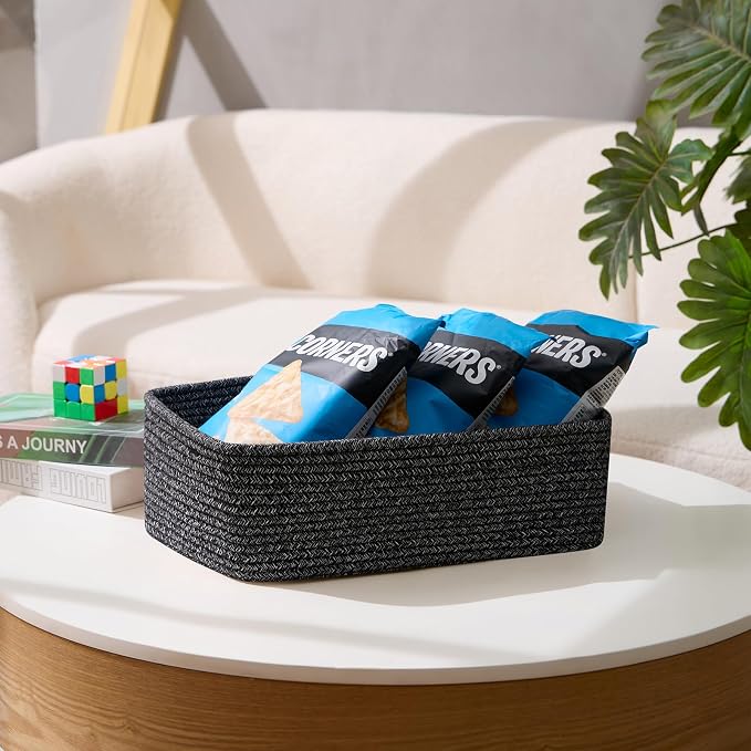 Large Shallow Organizing Baskets 15x11x5.1 Inches - Image 5