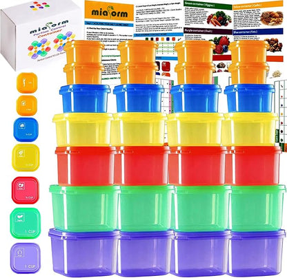miaform Portion Control Container and Food Plan by FacialSpongeHairCatcherPortionControlContainerandMore