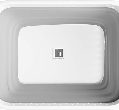 Lavish Home Collapsible Plastic Laundry Basket - Image 6