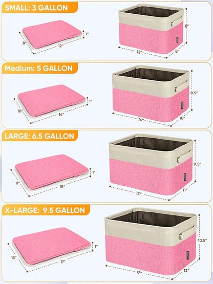 BALEINE 3 Pack Fabric Storage Bins - Image 2
