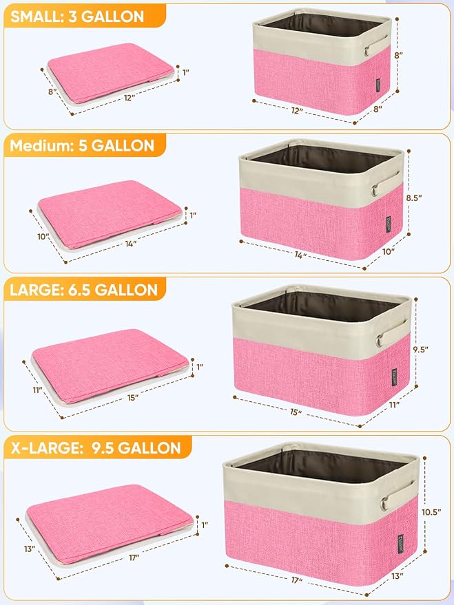 BALEINE 1 Pack Fabric Storage Bins - Image 2