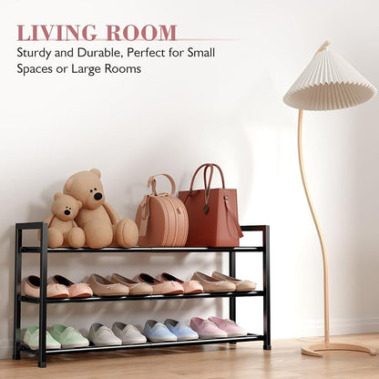 Bumusty 3-Tier Expandable Shoe Rack - Image 4