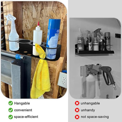 4 Spray Bottle Holder Wall Mount Hangable Space-efficient Spray Can Holder Wall - Image 4