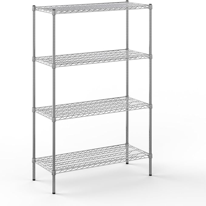 18" Deep x 42" Wide x 64" Height Wire Shelving Kit | 4-Tier | NSF Commercial by Regal+Altair