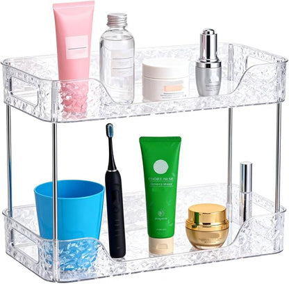 2 Tier Bathroom Counter Organizer, Makeup and Perfume Organizer Tray by Unknown